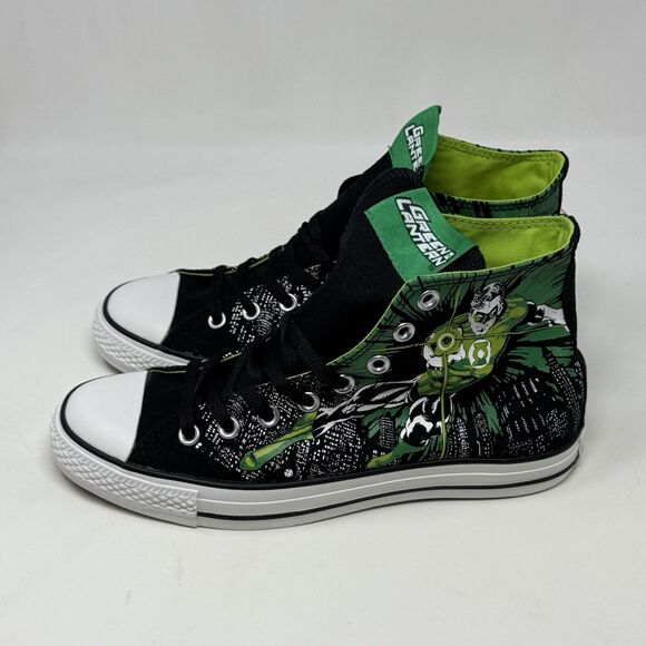 Converse All Star Hi DC Comics Green Lantern Shoes Mens 8 Womens 10 Graphic - Picture 6 of 16